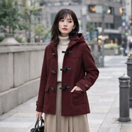 Riche Winter Jacket Japanese Duffle Coat MaroonGLAMOUR