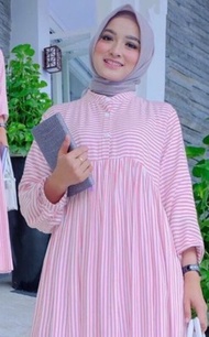JAWANI Tunik Fit L Outfit Trendy Wanita Remaja Lengan Balon Terlaris COD Dress Style Hijab Cewek Abg Bahan Katun Terbaru Baju Gamis Kondangan Perempuan Ibu Ibu Simpel Kekinian Midi Pengajian Cewe Dewasa Busui Pakaian Casual Kancing Depan Best Seller 2021