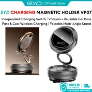 EYD VP07 360° 15W wireless charging Degree foldable VacuumSuction Cup Magnetic Mobile Phone CarNavig