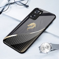 Case For OPPO A57 4G A77 4G A77s 4G A57s Shockproof Glass Shell Dragon Phone