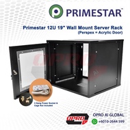 Primestar 15U 19" Wall Mount Server Rack Perspex / Perforated Door (SIRIM) with 3 gang power supply