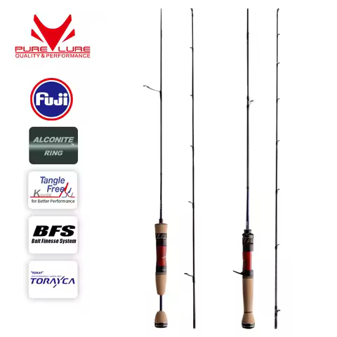 PURELURE CREEK DANCE Trout Rod BFS Fishing Casting UL Spinning Light Travel Rod Stream Ejection Rod 