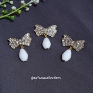 Bros Dagu Mungil Kristal Tetes Simple / Aksesoris Hijab/ Peniti Jilbab