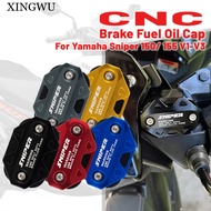 Motorcycle CNC Brake Fuel Oil Cap Master Cover Front Fluid Reservoir Cover For YAMAHA Sniper 150 Sni