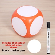 Large Foam Dice Blank Erasable Gaming Entertainment Toy Teaching Tool Playable Big Size Game Piece W