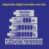 Hollow Numbers 0-9 Floor Hollow Card Slots Spray Paint Words Movable Card Template Fiber Box Hollow 