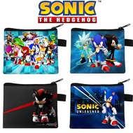 Sonic Wallet Popular Anime Zipper Wallet Cartoon Children's Wallet Coin Paper Currency Storage Bag C