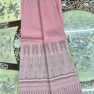 Silk Sarong Woven 6-Shuttle Natural Color Size 1x2 Meters Pink Code L1-ST-0330692