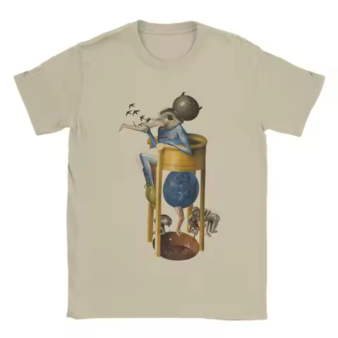 Men's Hieronymus-Bosch The Garden of Earthly Delights Devil T Shirts 100% Cotton Clothes Hipster Sho