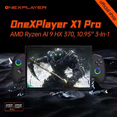 New OneXPlayer X1 Pro Onexconsole 10.95 Inch AMD Ryzen™ AI 9 HX 370 Qculink Laptop Replaceble D-PAD 