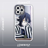 Square Edge iPhone Case Samsung Xiaomi Oppo Anime Kimetsu no yaiba Demon Slayer Sword Character Igur