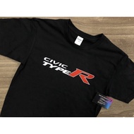 2025 fashion Honda Civic FK8 FK8R TYPE R REAR (Red+ Black Tshirt)