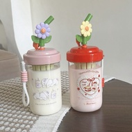 Mocorie - Olumie Coquette Tumbler Coquette Ribbon Mini Tumbler Mini Coquette Ribbon Drinking Bottle/