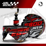 Stiker Sangkar EBOD JAYA GRAFIS Decal Tebok Lovebird Batman Pleci Variasi