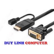 Ugreen UG-30450 2m long HDMI to VGA converter cable supports power