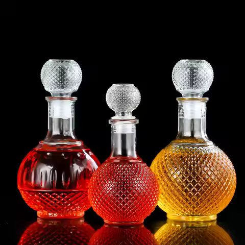 250ml 500ml Glass Wine Bottle Creative Ball Wine Decanter Drinkware