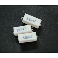 Ceramic Lime Resistor 5W 5R47 0.47Ohm 0.47 Ohm ...ELECTRON ELECTRON