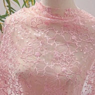 Mesh Embroidered Lace Fabric Embroidered Fabric