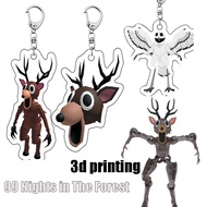 Roblox 99 Nights in The Forest Beer Owl Keychain Pendent Collectible Gift for Fans