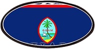 Guam Guaminian Flag Patches 4"x2" Printed Novelty Applique Patch