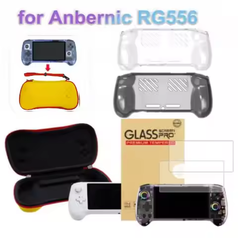 Portable Carrying Bag Shockproof Bag/9H Tempera Glass Film/Washable Soft Protective Cover for Anbern