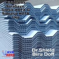 Atap Dingin uPVC Dr. SHIELD Putih/Biru Doff