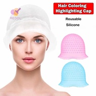 REPKG Hair Coloring Hat, With Hook Reusable Hair Coloring Highlighting Cap, Silicone Hair Dying Fros
