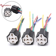 Shopifyle Ceramic Car relay holder,5 pins Auto relay socket 5 pin relay connector plug Ceramic Relay