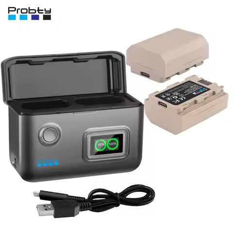 2800mAh NP-FZ100 Battery with USB-C Port for Sony A7 III A7 IV A7C A7R III A7R IV A7R V A7S III A1 A