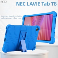Tablet Case For NECPC LAVIE Tab T8 T0855/KAS TAB09/H02 TAB08 Shockproof Silicone Case Back Holder St