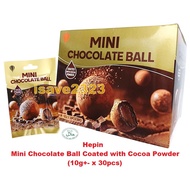 [HALAL] Hepin Mini Chocolate Ball Coated with Cocoa Powder (10g x 30pcs)