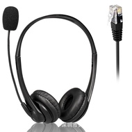 Factory direct sales Lightweight Over-Ear Call Center Headset RJ9Crystal Head Telephone Customer Ser