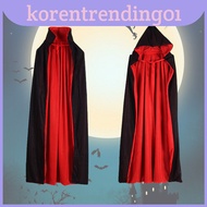 Devilish Vampire Halloween Hooded Cape For Adult And Kids Cosplay Costume