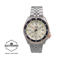 [Watchspree] Seiko 5 Sports Automatic GMT SKX Sports Style Stainless Steel Band Watch SSK046K1 (Limi
