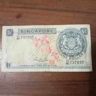 1 dollar Singapura vf utuh