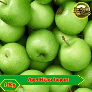 APEL HIJAU GRANNY SMITH / BUAH APEL HIJAU IMPORT / RENYAH &amp; FRRSH /1KG