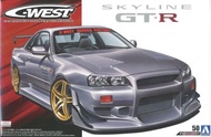 【上士】缺貨AOSHIMA 青島社1/24 C-West Nissan GT-R R34 '02 05542