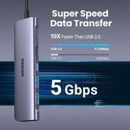Ugreen 7 In 1 Converter Usb C Hub 5 Gbps For Laptop Macbook Ipad Pro M1 M2 Data Transfer Usb Type C