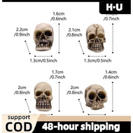[H·U] 20pcs Mini Skulls Halloween Garden Decoration Bonsai Courtyard Ornament PH