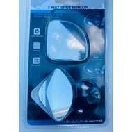 Car Rearview 360 Angle Adjustable 2 Way Spot Mirror Car Large View Reversing Auxiliary Blind Spot Mi