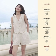 Jile shirt Set with mixed Shorts patterns for women with youthful design for going out LiLiQi by Lee