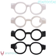 ANEMONE OB11 Doll Round Glasses, Black Frame Miniature Doll Round Glasses, Toy Glasses Accessories R
