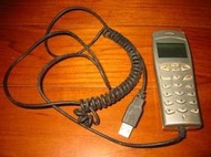 庫存品-舊式-USB網路電話,僅主機+us連線,其他不含,可面交取件