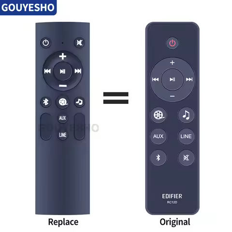 RC12D Remote Control for Edifier D12 Tabletop Stereo Bluetooth RCA with Auxiliary Speaker