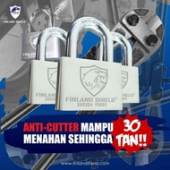 PADLOCK FINLAND SHIELD ANTI CUT HIGH GRADE LOCK MOTOR Y15 Y16 125ZR LC135 MT150 RXZ EX5