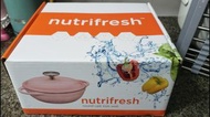 Nutrifresh 粉紅色 1.7L 圓形鑄鐵鍋