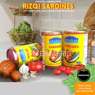 SARDIN RIZQI 155G (RUNCIT) 100% MUSLIM HALAL BUMIPUTERA PRODUK MALAYSIA