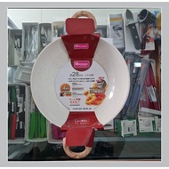 Wok-28 Wok Marble D28cm Minowa, Non Stick Pan Rosela Series