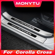 For Toyota Corolla Cross 2021-2025 Body kit Stainless steel Car Door Side Step Sill Scuff Protector 