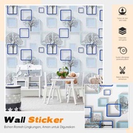 Wallpapper sticker wallsticker bacground tv 45cm x 4meter 3D waterproof decoration solution wallpape